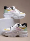 Stylestry Women White Mesh Walking Shoes