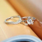 1.50Ct Heart Cut Moissanite Crown Claddagh Engagement Ring 14K White Gold Plated